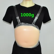 2-3 месяца 1000 г 2 цвета медицинский реалистичный силиконовый живот Ложная беременность искусственный живот удобный поддельный живот