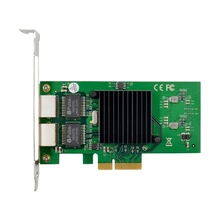 Двойная сетевая карта RJ45 Lan, гигабитный Ethernet 82576EB 1000M PCI-E Ethernet-сервер для Win7 Win8 Win10 Linux nanoesxi