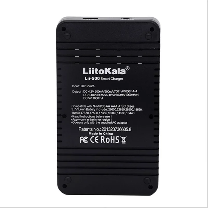 FFYY-умное устройство для зарядки никель-металлогидридных аккумуляторов от компании Liitokala: Lii-500 ЖК Дисплей Батарея Зарядное устройство для 18650 18350 16340 10440 14500 26650 20170 1,2 V Aa, Aaa, никель-металл-гидридного Перезаряжаемые B