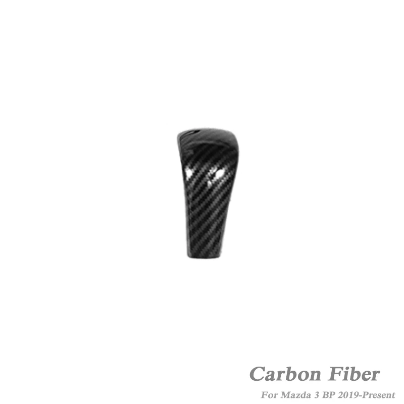 Автомобильный чехол для ручного тормоза, АБС-покрытие, противоскользящий стояночный ручной тормоз, рукав для Mazda 3 BP-настоящее время, автомобильные аксессуары - Название цвета: carbon black