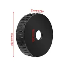 Disque de polissage pour meuleuse d'angle, 75mm 16mm, pour le travail du bois, disque plat en plastique, outils de sculpture sur bois