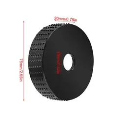 Disque de polissage pour meuleuse d'angle, 75mm 16mm, pour le travail du bois, disque plat en plastique, outils de sculpture sur bois 