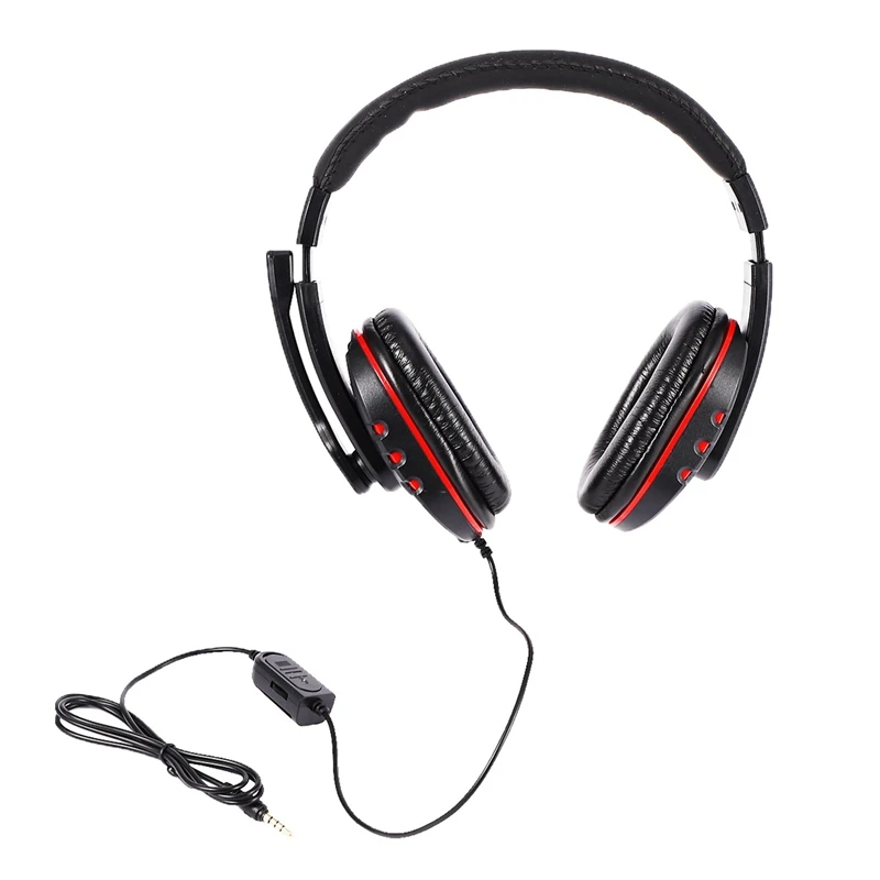 3 5mm Wired Headphone With Mic Gaming Headset Earphone Low Bass Stereo For Ps4 One Pc