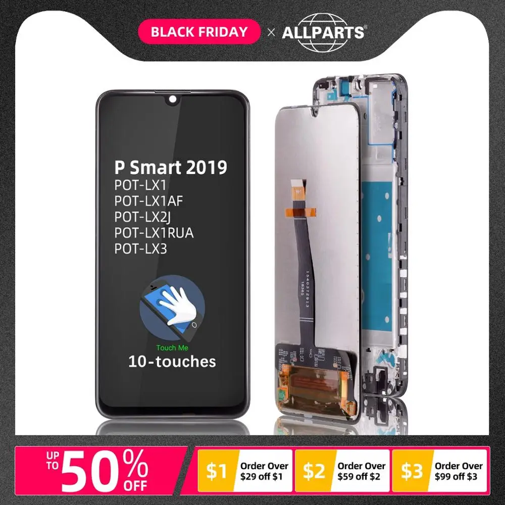 Дисплей для huawei P Smart ЖК-дисплей Сенсорный экран дигитайзер с рамкой huawei P Smart Дисплей HRY-LX1 HRY-LX2 HRY-LX1MEB