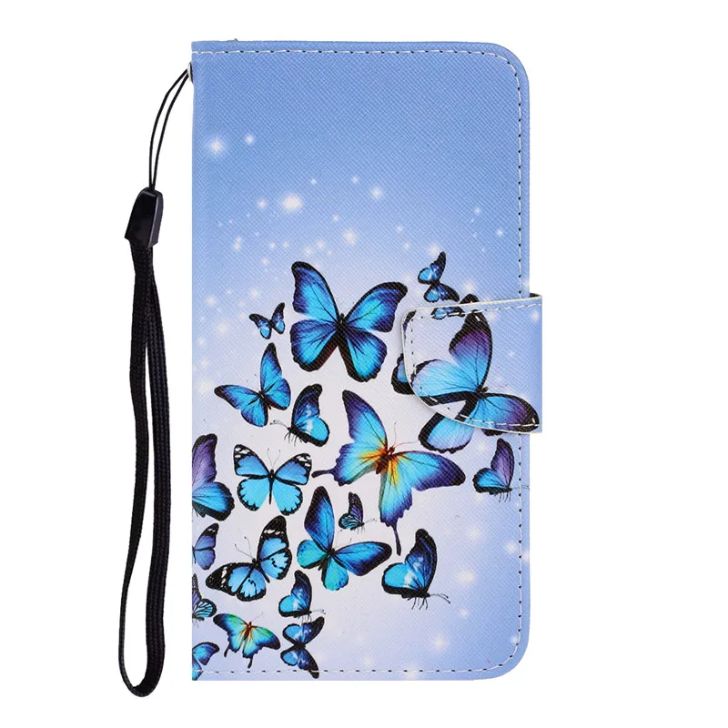 Elegant Painted Leather Wallet Flip Case - Premium Book-Style Cover