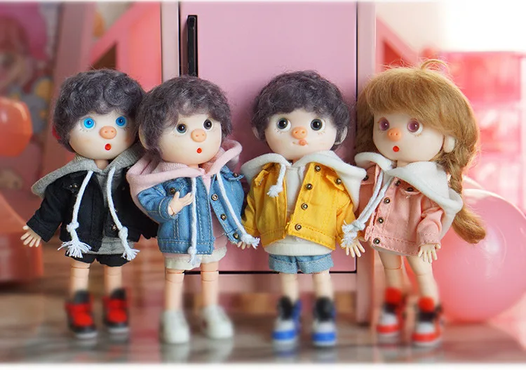 1 шт. [1/12 кукла джинсовое пальто] OB11 куртка obitsu11 пальто(Fit Ob11, obitsu11, BJD12, cu-poche