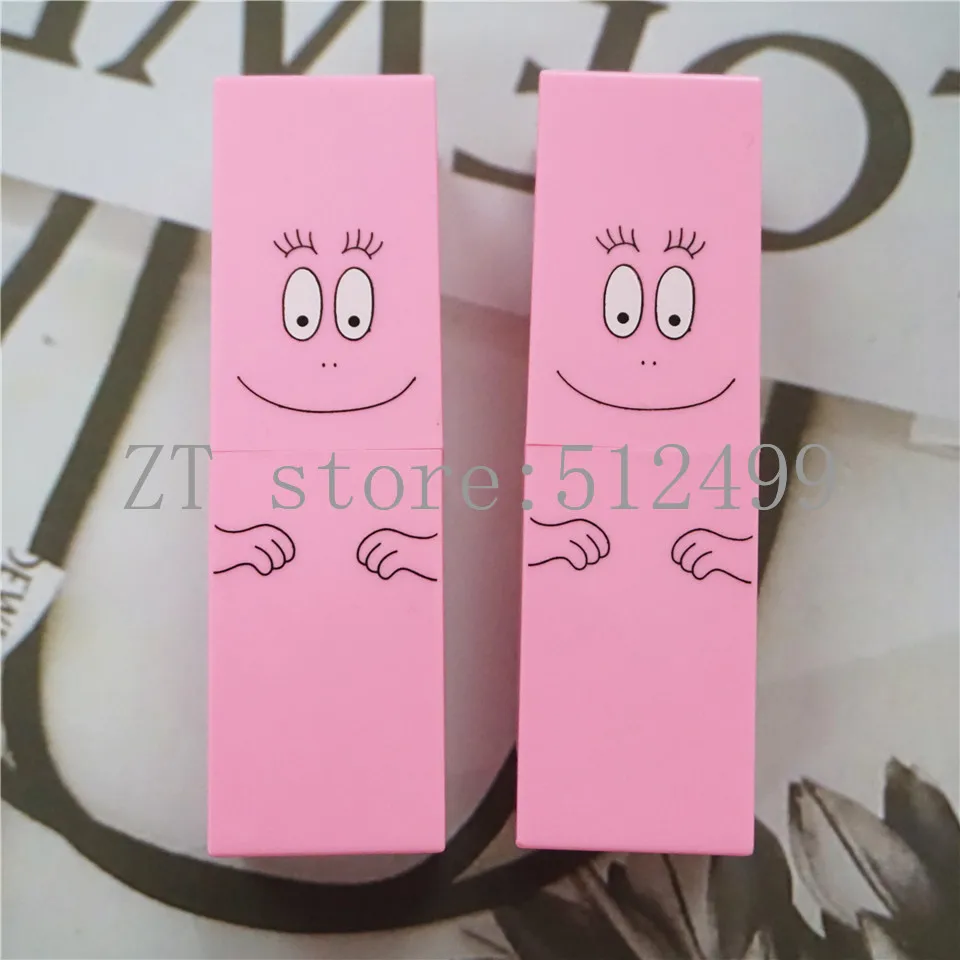 10/20/50PCS 12.1mm Pink Square Lipstick Tube Smile Face Cute Lip Balm Container DIY Makeup Refillable Package Bottle Pipe Shell | Красота и