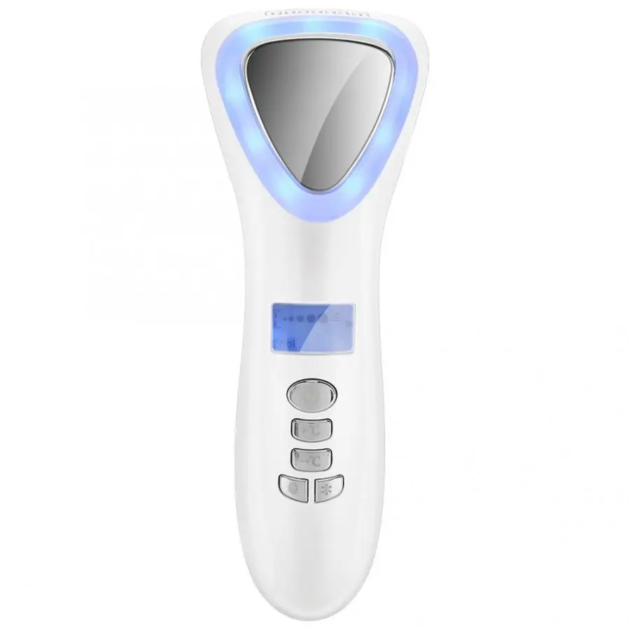 

Acne Removal Anti-aging Pore Minimizing Sonic Vibration Face Beauty Hot Cool Skin Care Machine