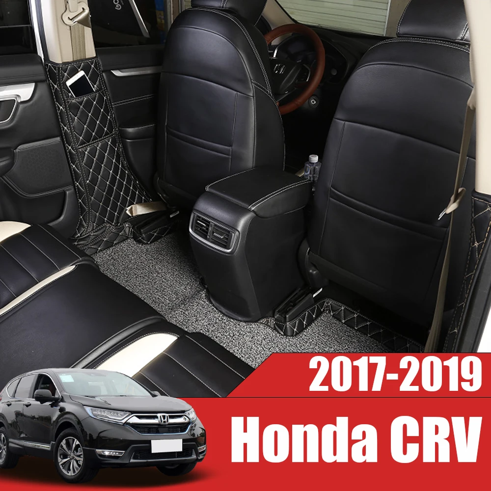 Автомобильный Противоскользящий мат для Honda CRV CR-V авто дверь B столб Защитная декоративная подушка Кожаная подушка из искусственной кожи Аксессуары