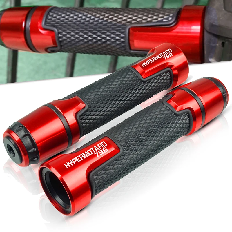 

FOR Ducati Hypermotard 796 2009 2010 2011 2012 7/8" 22MM CNC Motorcycle handlebar grip ends handles Motorbike handlebar grips