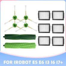 

Main Side Brush Hepa Filter Dust Bag for iRobot Roomba E i Series E5 / E6 / i3 / i6 / i7 / i7+ Robot Vacuum Cleaner Replacement