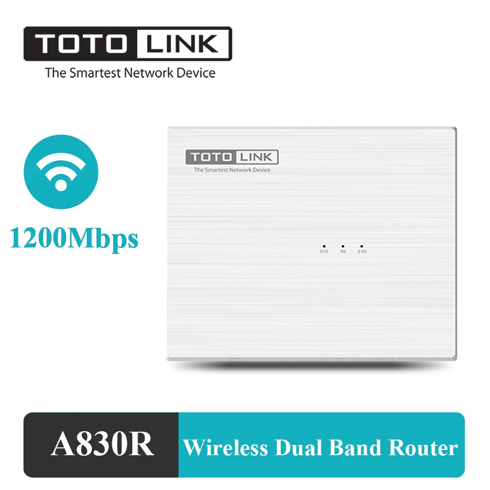 TOTOLINK A830R беспроводной маршрутизатор 1200 Мбит/с 2 4 ГГц 100 Мбит/с|Беспроводные