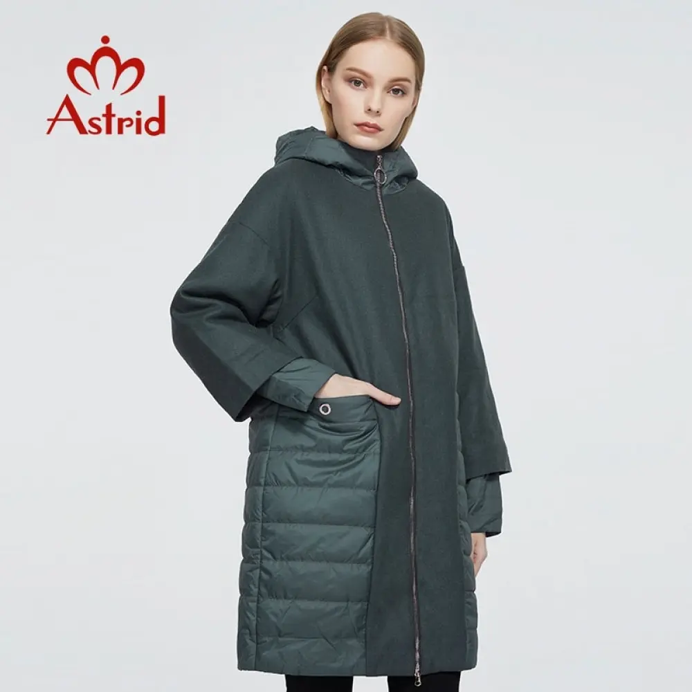 Astrid 2020 новое осенне зимнее женское пальто Женская Теплая длинная парка Модная