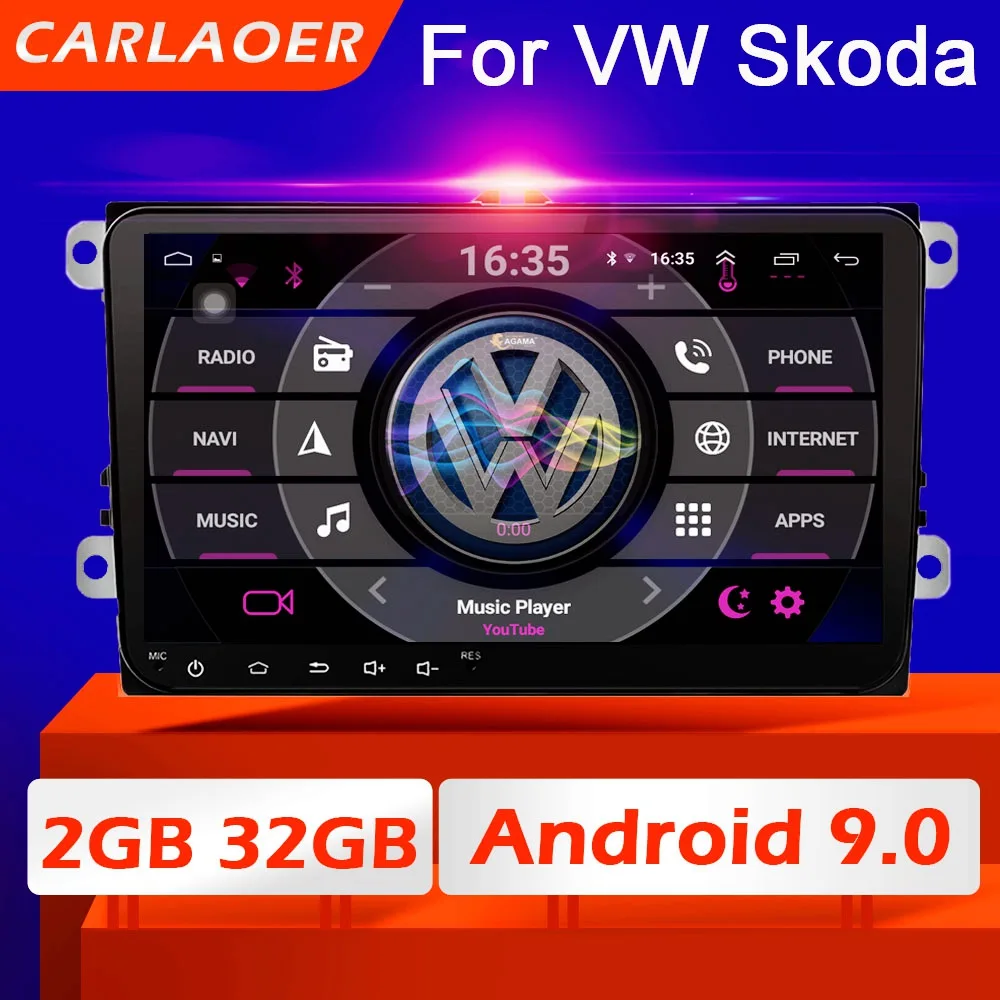 Автомагнитола 2 DIN Android мультимедиа GPS навигация для VW Volkswagen GOLF 5 6 Polo Passat b5 Jetta Tiguan