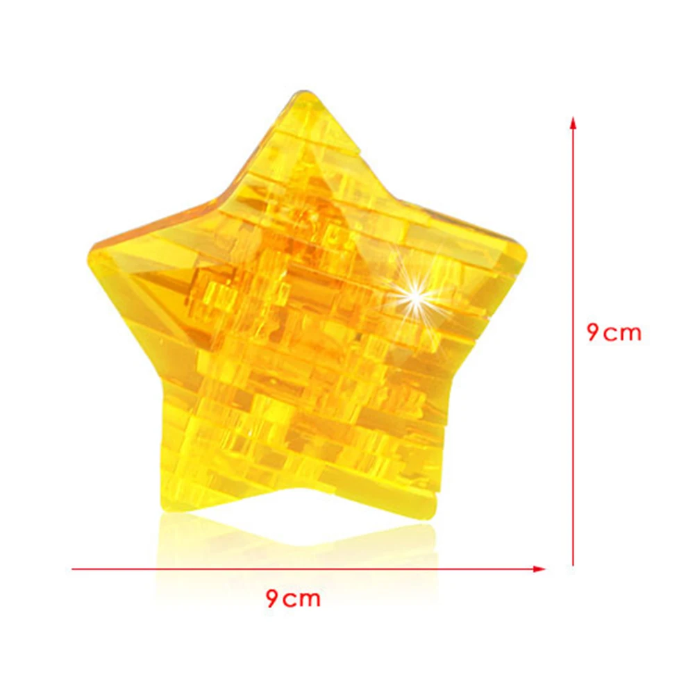 DIY 3D Crystal Puzzle Star Assembly Model Desk Decor Brain Teaser Children Toy Hand craft toy kids Educational Toys gift