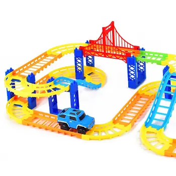 

Funny Magic Track Plastic Electronic Car Kids Children Education Toy Car Rail Race Track Children's Toys For Boys Birthday Gifts