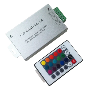

RGB LED Light String Dimmer RF Wireless Remote Controller Aluminum 28 Key 12-24V