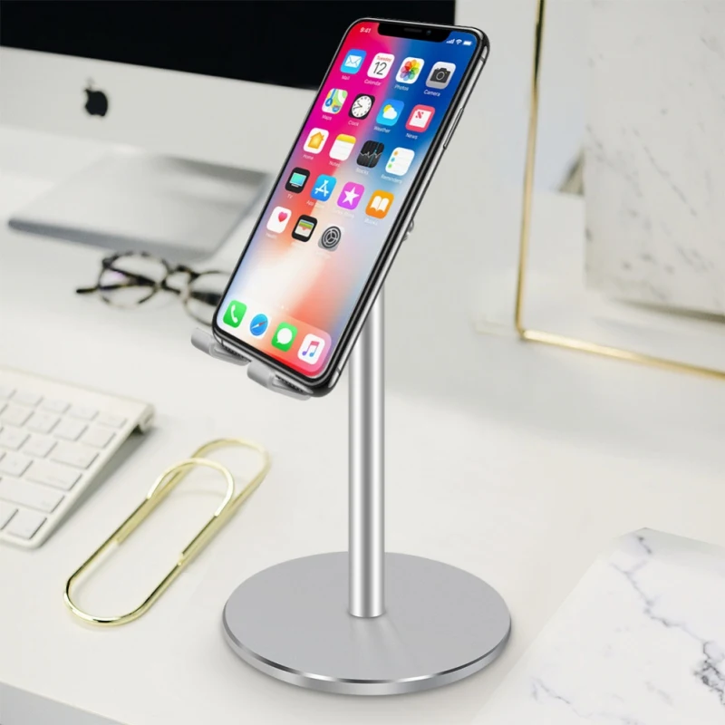 

Tablet Phone Holder Desk Adjustable Desktop Tablet Stand Mount For iPhone 11 X XR SamSung S10 S9 Xiaomi 9 8
