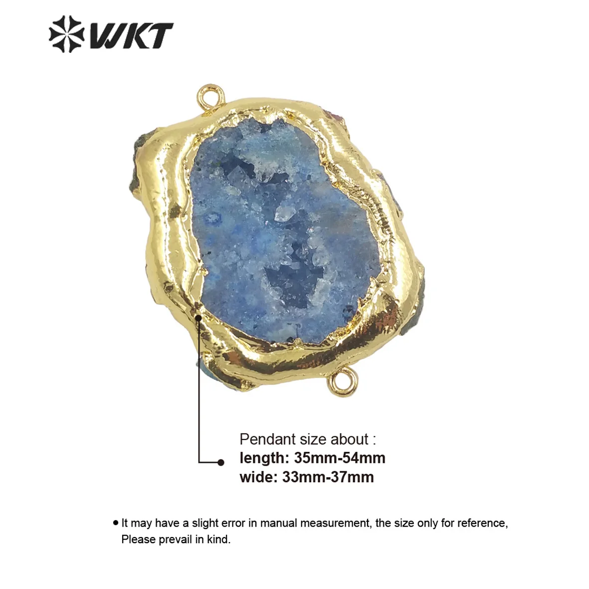 WT-P1722 2021 Fine Jewelry Geode Quartz Pendant Necklace Beautiful And Nice Accessories As a Gift For Big Party So Luxury