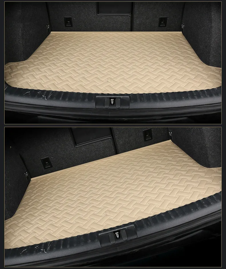 

Custom Special Car Trunk Mats for Volkswagen Beetle Golf Tiguan Sharon Passat CC EOS Caddy Waterproof Durable Boot Carpets