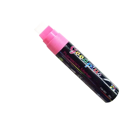 Флуоресцентная ручка специальная флуоресцентная ручка 15 мм стеклянная пластина светящаяся доска большая емкость маркерная ручка - Цвет: Розовый