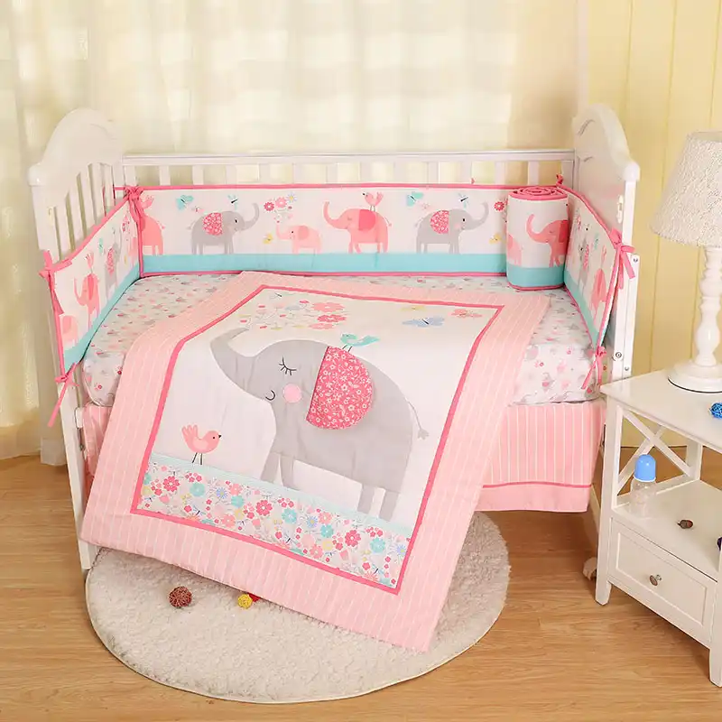 elephant nursery bedding