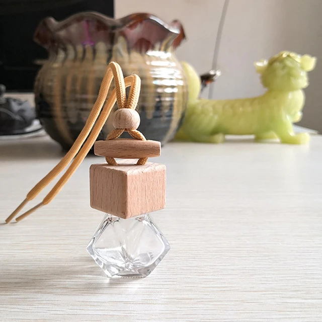 Car perfume bottle empty bottle glass square Rhombus bottle car