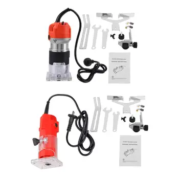 

580W 30000rpm Woodworking Electric Trimmer Wood Milling Engraving Slotting Trimming Machine Hand Carving
