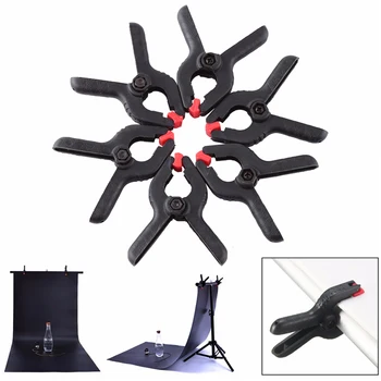 

6pcs Studio Clamp Photo Studio Clip Spring Clamps For Photography Backdrop Background Stand Clips Camera Accessories