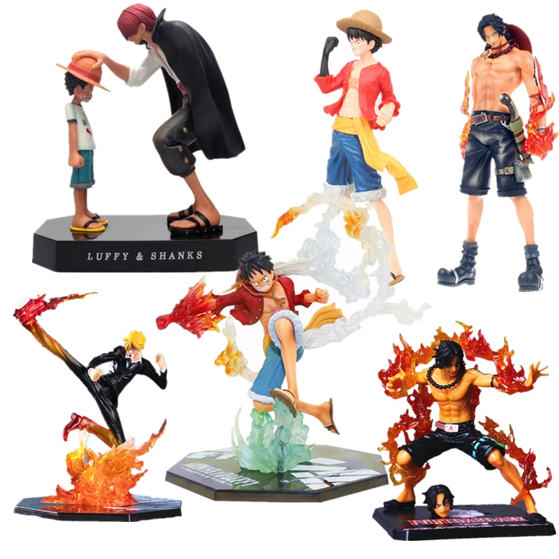 アニメ漫画ワンピースアクションフィギュアゾロルフィサンジ像コレクション屋根ゾロ像装飾ボックス友人へのギフト Null Aliexpress