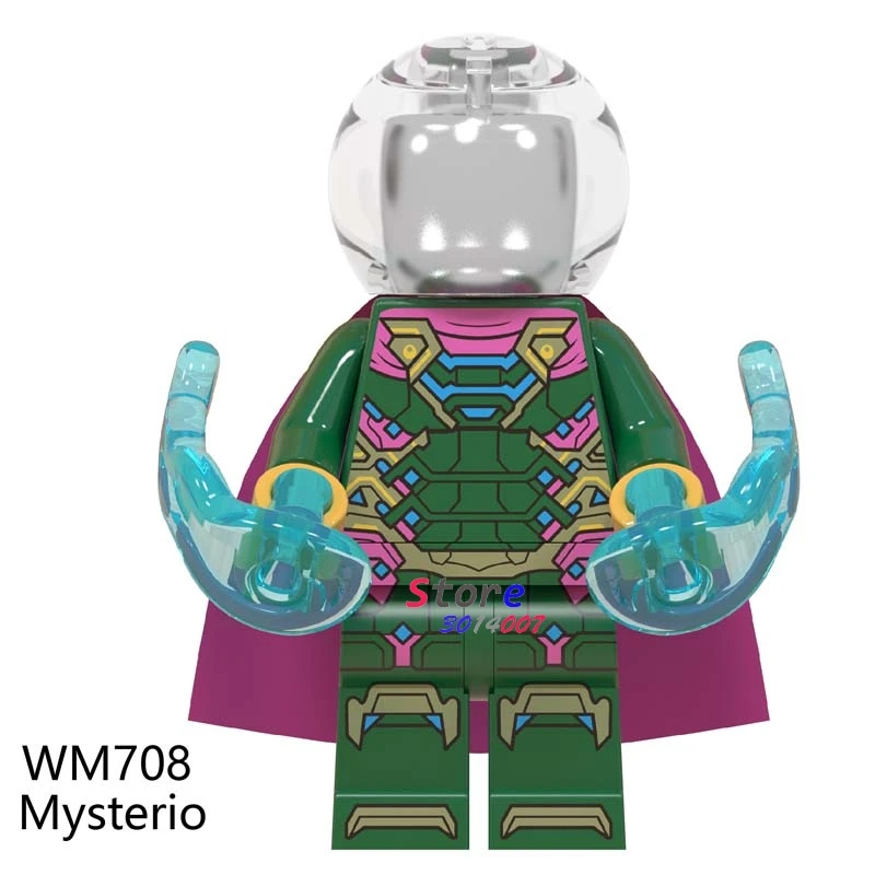 Одиночный фильм Marvel Человек-паук Веном вдали от дома Mysterio Мария Хилл Нэд Лиз гидро человек паук Строительные блоки детские игрушки - Цвет: WM708