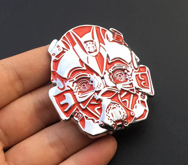 

Metal Chrome Red Transformers Autobot Deception Car Emblems Badge Decal Sticker