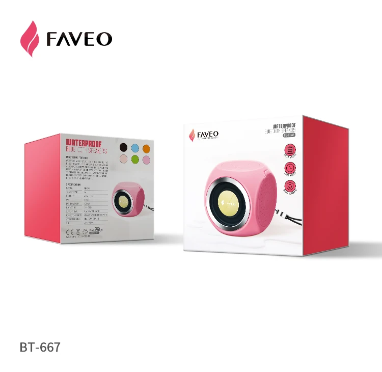 FAVEO водонепроницаемый bluetooth динамик Портативный беспроводной уличный динамик для занятий спортом перезаряжаемый сабвуфер со встроенным микрофоном