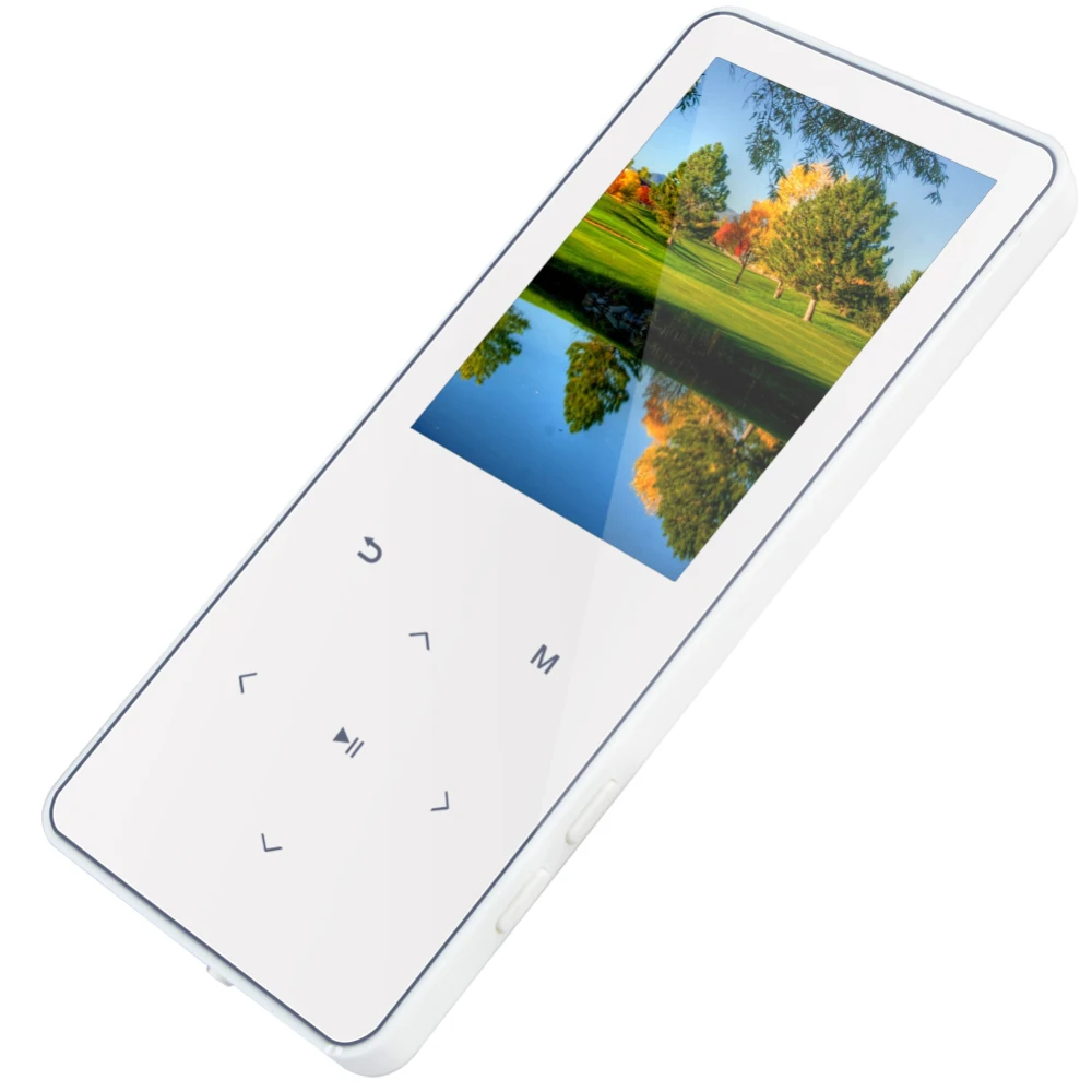 White 2,4 ''8 Гб MP4 плеер Bluetooth HiFi сенсорный зеркальный экран музыка электронная книга рекордер с bluetooth Спорт mp3 mp4 музыкальный плеер - Цвет: White