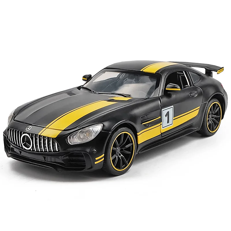 Модель автомобиля Mercedes-benz GT Supercar сплав звук светильник сопротивляемость