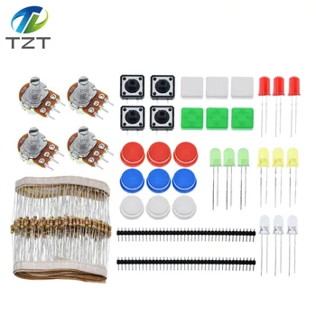 

Handy Portable Resistor Kit for Arduino Starter Kit UNO R3 LED potentiometer tact switch pin header