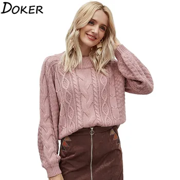 

Casual Pullover Warm Sweater Women O-neck Long Sleeve Loose Sweater Autumn Winter Female Streetwear Jumper Knitted Sweater