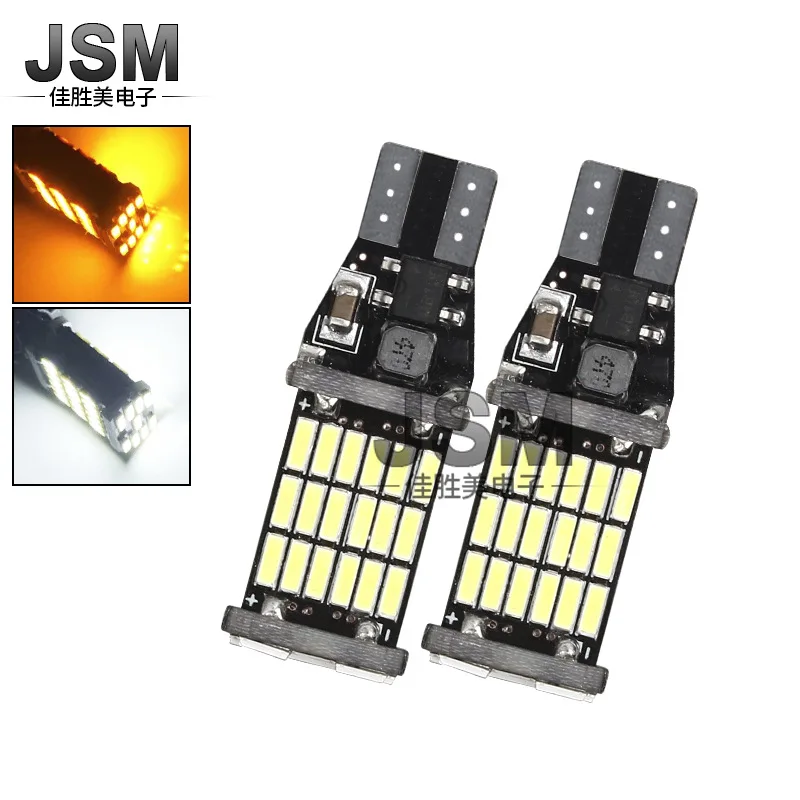 

LED Car 1156 / 1157 / T15 4014 45smd Reversing Turn Signal and Brake Light Decoding Drive Car Led Light Car Accessories