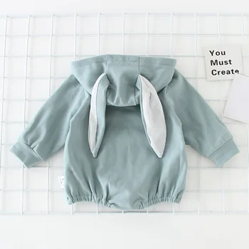 

Baby Boys Girls Jumpsuit Autumn Winter Hooded Romper Cartoon Pattern Toddler Hoodie One-Pieces Clothes Hot Sale