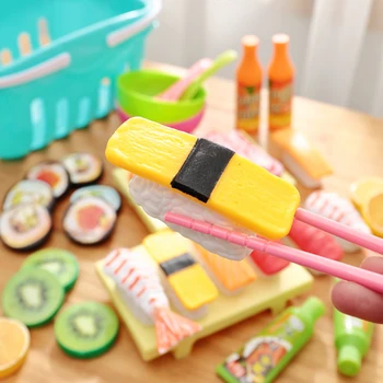 

Miniature Pretend Play Food Set Toy Simulation Kitchen Food Model Steamer Cookware Plastic Japanese Sushi Toy Role Play children