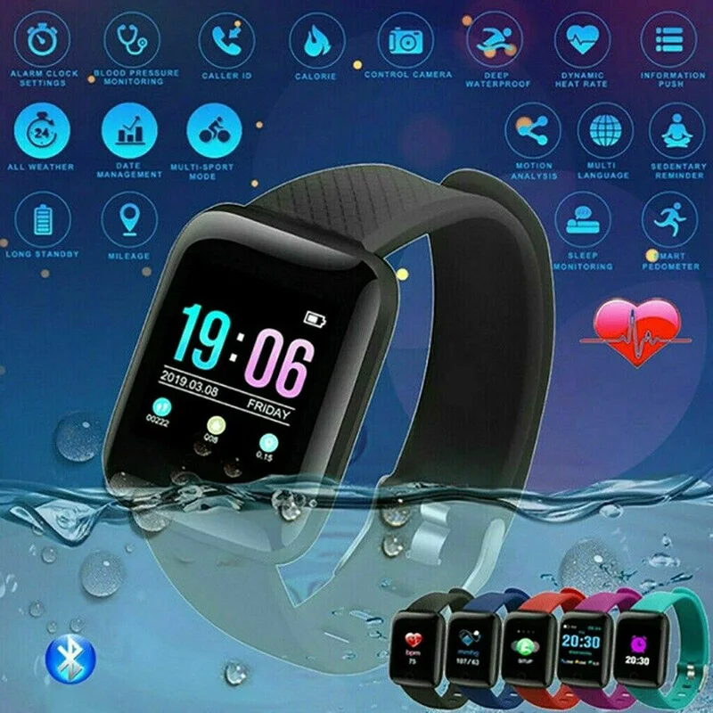 Смарт-браслет Bluetooth 4 2 шагомер для измерения уровня кислорода в крови сожженные