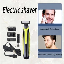 Beard Trimmer for Men USB Electric Shaver Charging Reciprocating Safety Razor Small T Knife Portable One Blade Shaving Machine