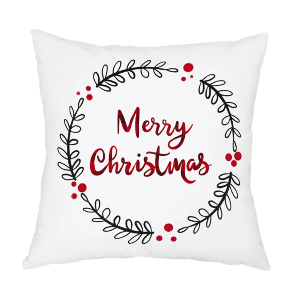

Christmas Pillow Case Beautiful Pattern Christmas Cushion Sofa Pillow Case Bedroom Decoration Cushion Pillow Case