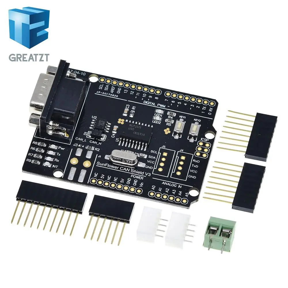 MCP2515 Can шина Защитная плата модуля фоторазъем Стандартный UART IIC SPI светодиодный