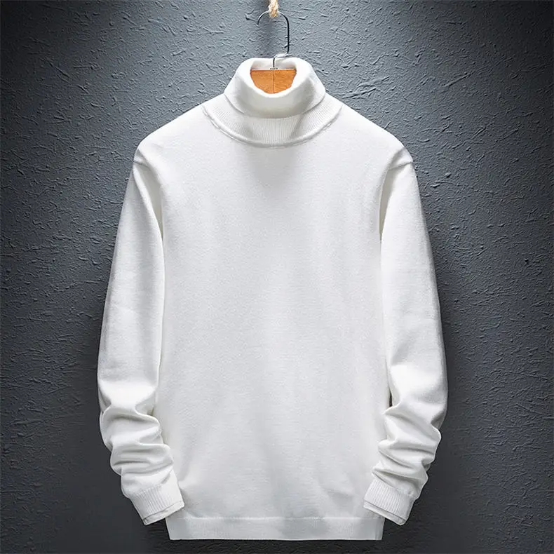 2019 Autumn New High Neck Sweaters Men Turtlenck Pullovers Male Winter Men Turtle-neck Sweater Jumpers MuLS Brand Plus Size 5XL 04