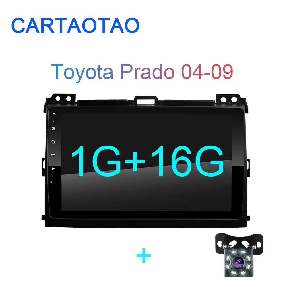 1G-16G-SXT 2G+ 32G " 2din Android 8,1 GO Автомобильный DVD плеер для Toyota Land Cruiser Prado 120 2004-2009 Автомобильный Радио gps навигация wifi плеер - Цвет: 1G-16G-SXT