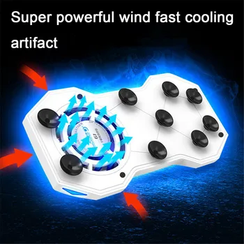 

Portable 3 In 1 Mobile Phone Game Cooling Holder Stand Radiator Charging Cooler Built-in 2000mAh For Smart Phone #20