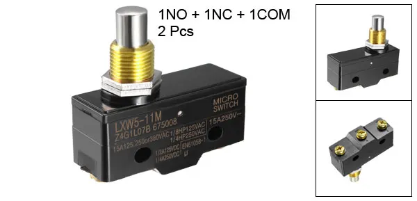 LXW5-11M 2PCS Uxcell 2 шт. LXW5-11M 1NO+ 1NC Панель Крепление кнопки типа микро концевые переключатели - Цвет: LXW5-11M 2PCS
