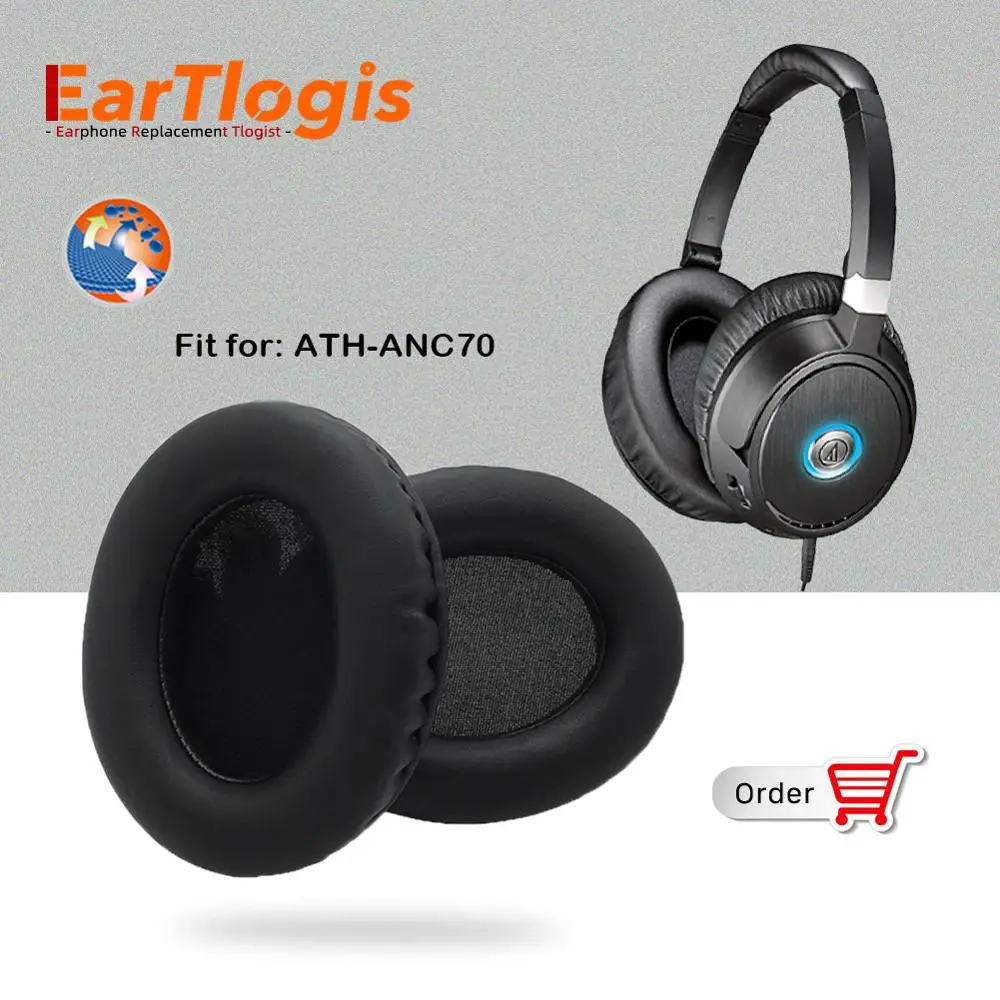 Almofadas de Substituição para Fone de Ouvido para Áudio-technica Ath-anc70
