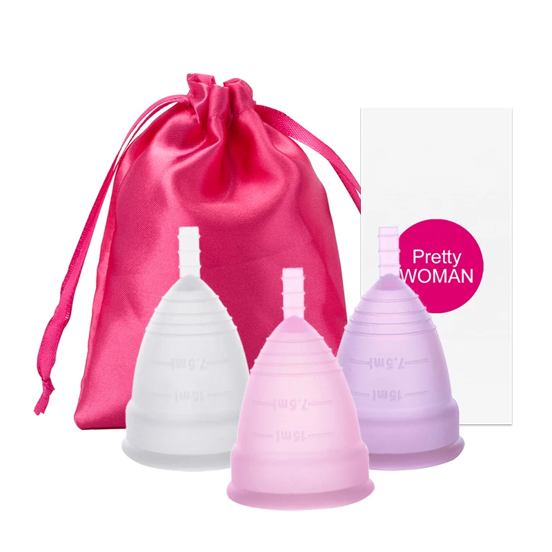 Menstrual-Cup Medical-Grade Silicone Feminine Hygiene Women Lady Coupe Coppetta